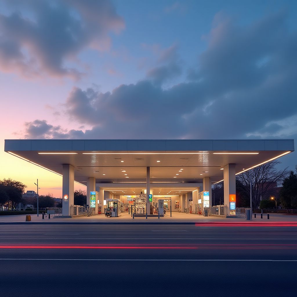 Estación YPF moderna