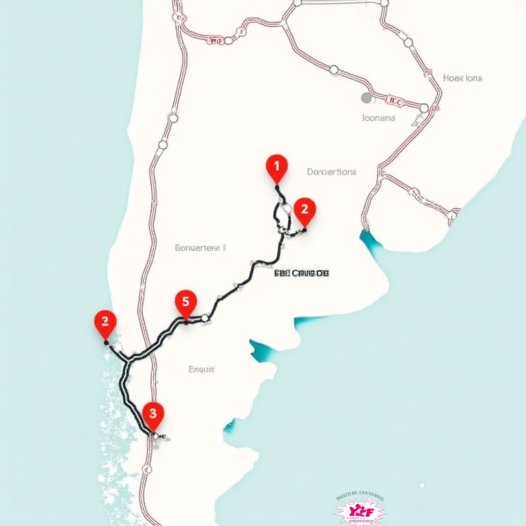 Mapa de rutas argentinas
